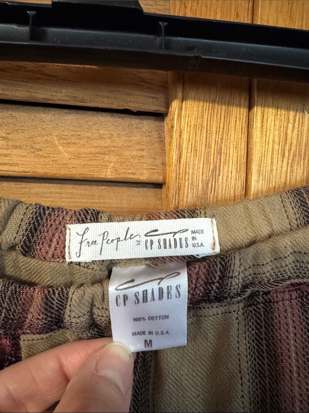 Free People CP Shades Plaid Maxi Skirt M - Picture 2 of 3